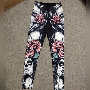 Day of the Dead designed leggings